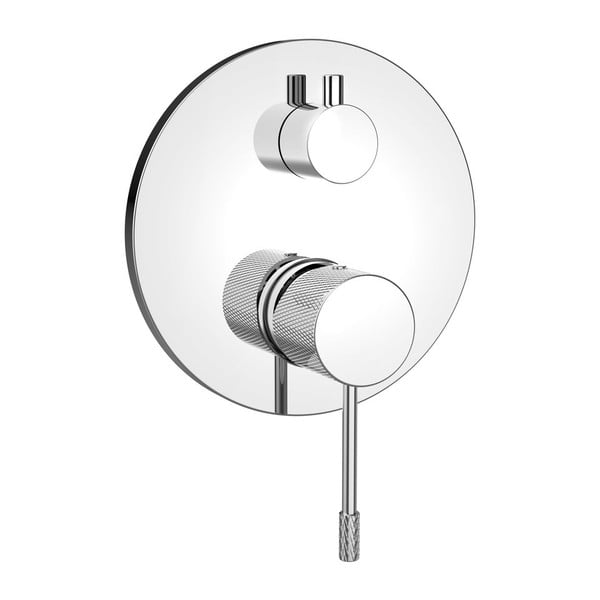 Podomietková sprchová batéria v lesklej striebornej farbe (2 výstupy) Solaris – Sapho