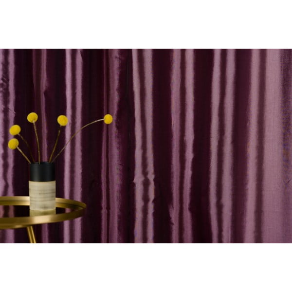 Tmavofialový záves 140x245 cm Royal Taffeta – Mendola Fabrics-image-2