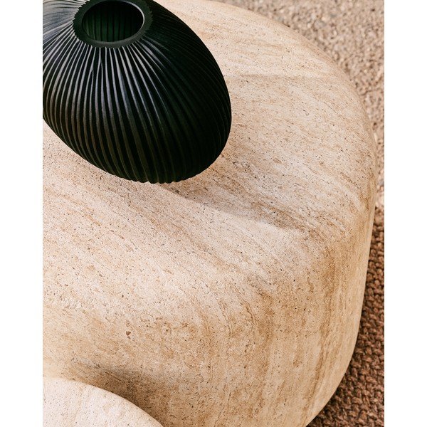 Betónový okrúhly záhradný stolík ø 60 cm Drasi – Kave Home-image-2