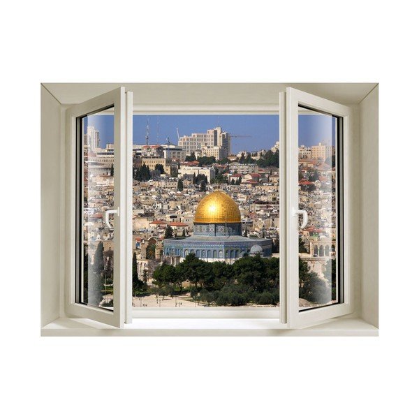 3D samolepka Fenêtre Jerusalem-image-1