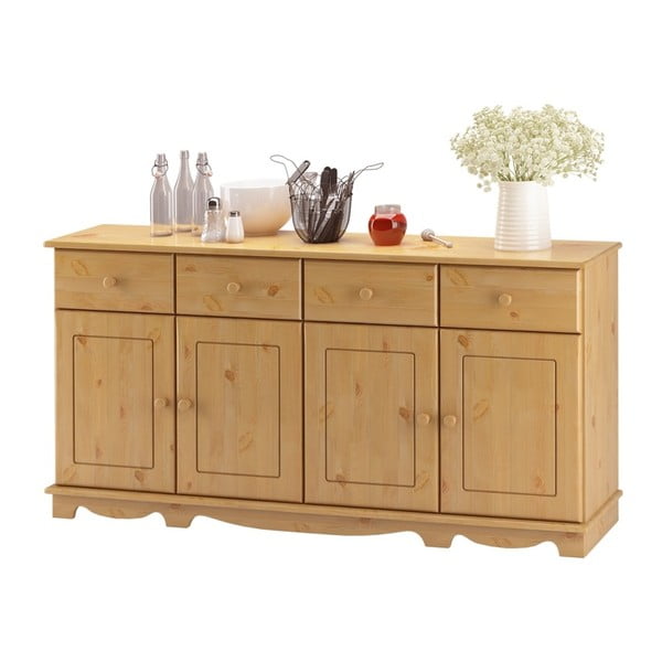 Štvordverový príborník z masívneho borovicového dreva Støraa Cheryl-image-3