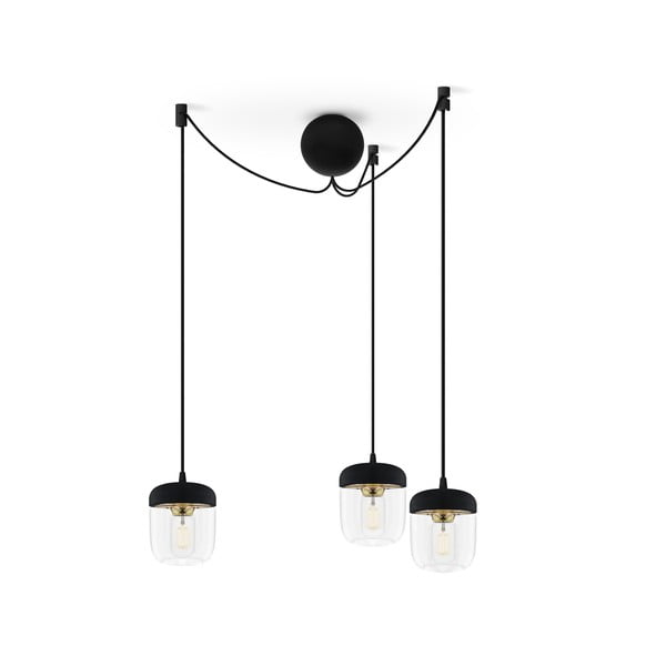 Čierny trojitý závesný kábel k svietidlám UMAGE Cannonball-image-1