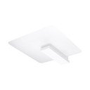 Biele stropné svietidlo so skleneným tienidlom 40x47.5 cm Parola – Sollux