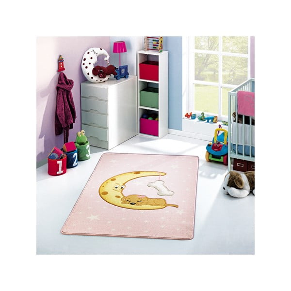 Detský koberec Moon Pink, 133x190 cm