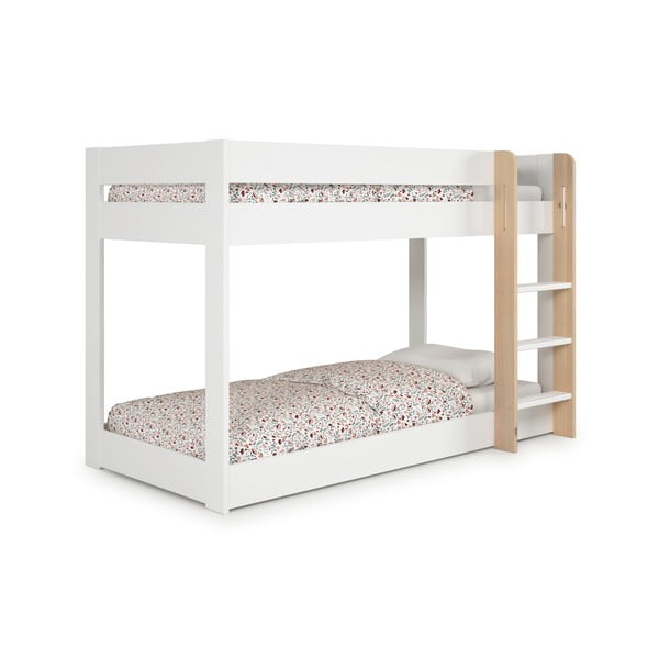 Biela poschodová detská posteľ 90x190 cm Angel - Marckeric-image-2