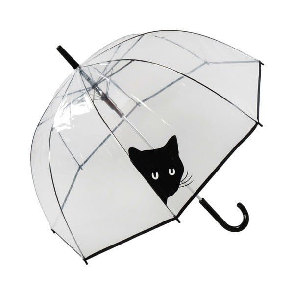 Transparentný dáždnik Birdcage Peeking Cat, ⌀ 84 cm