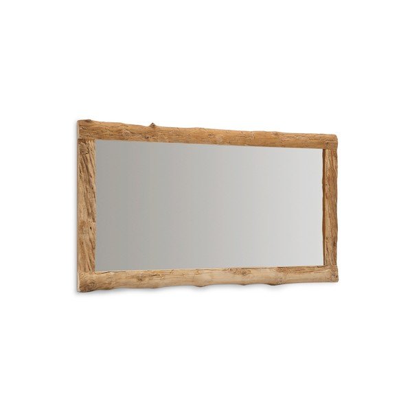 Nástenné zrkadlo s dreveným rámom 105x200 cm Ibro – Kave Home-image-4