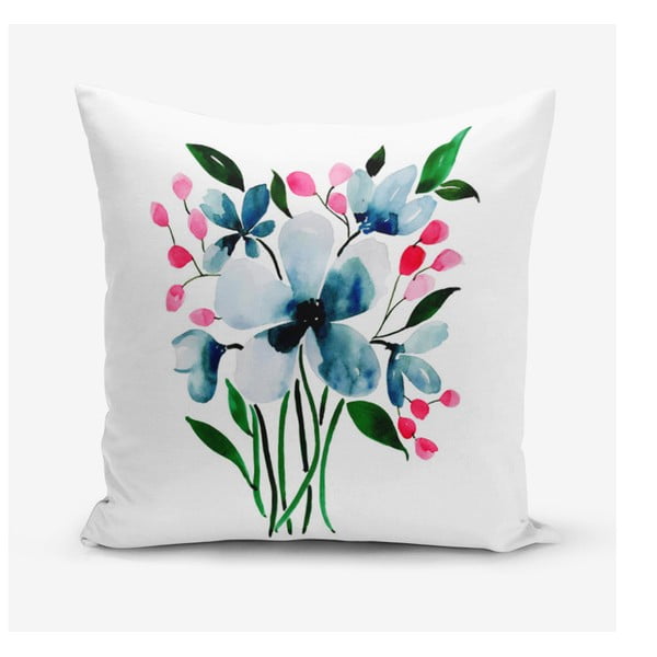 Obliečka na vankúš s prímesou bavlny Minimalist Cushion Covers Modern Flower, 45 × 45 cm