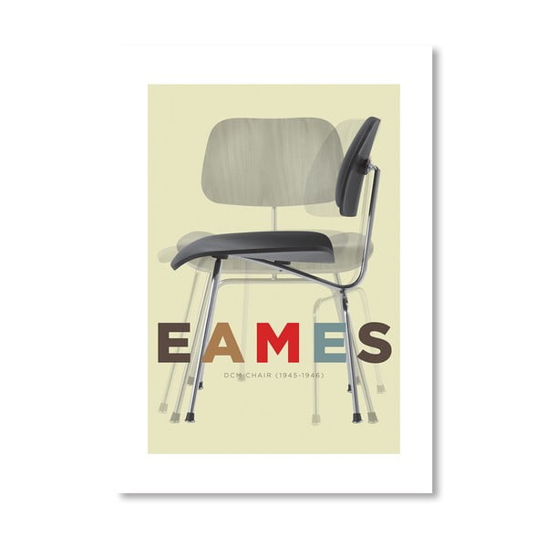 Autorský plagát Eames DCM Chair