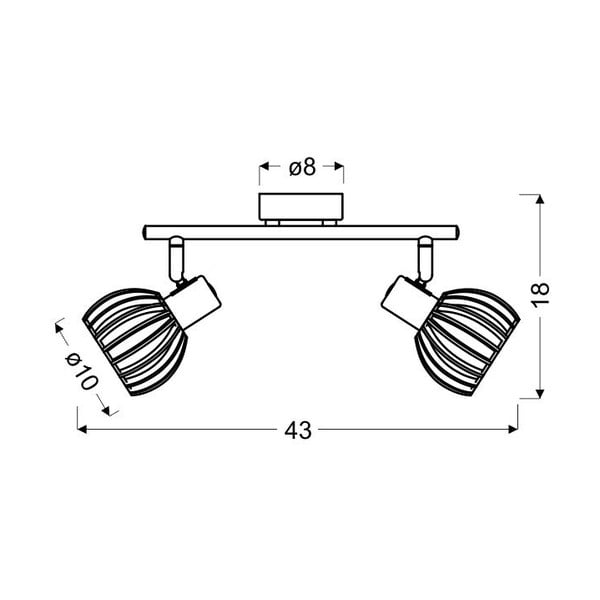 Stropné svietidlo v bielo-prírodnej farbe ø 10 cm Atarri – Candellux Lighting-image-3