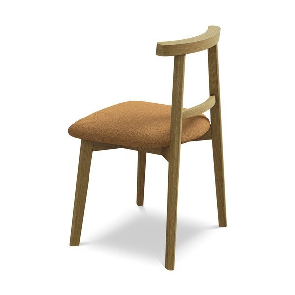 Jedálenská stolička z masívneho dreva v terakotovej farbe Ohelo – Makamii-image-3