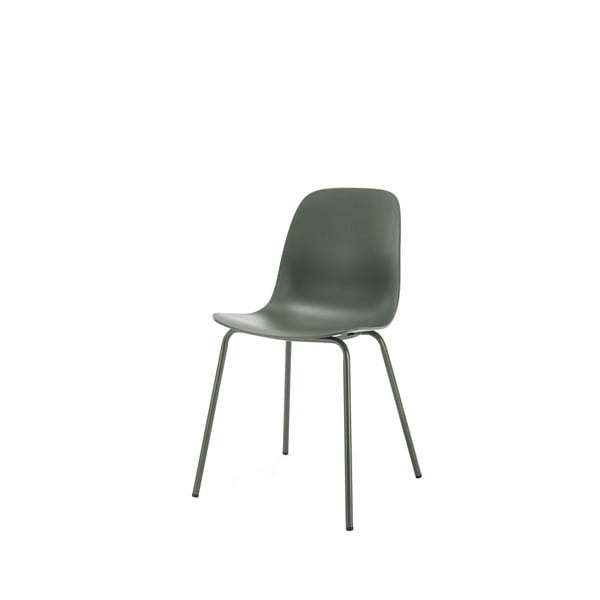 Zelená plastová jedálenská stolička Whitby – Unique Furniture