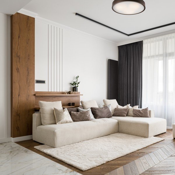 Tmavohnedé stropné svietidlo so skleneným tienidlom ø 47 cm Eveline – LAMKUR-image-2