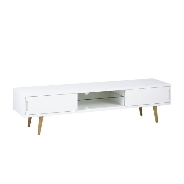 Biely TV stolík Actona Elise, 180 × 46 cm-image-2