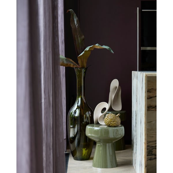 Kovový okrúhly odkladací stolík ø 38 cm Dakwa – Light & Living-image-1