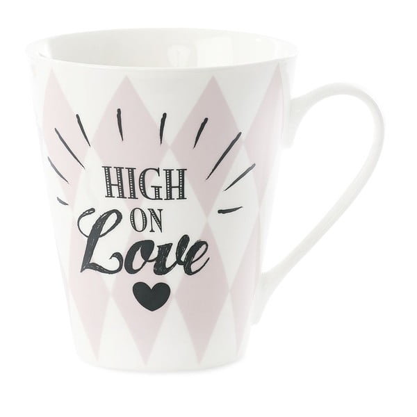 Porcelánový hrnček Miss Étoile Coffee High on Love