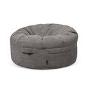 Tmavosivý menčestrový sedací vak Roll 105 – SLOWDOWN