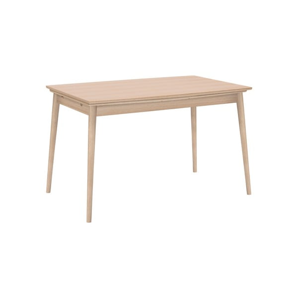 Rozkladací jedálenský stôl s hnedou doskou WOOD AND VISION Curve, 142 × 84 cm