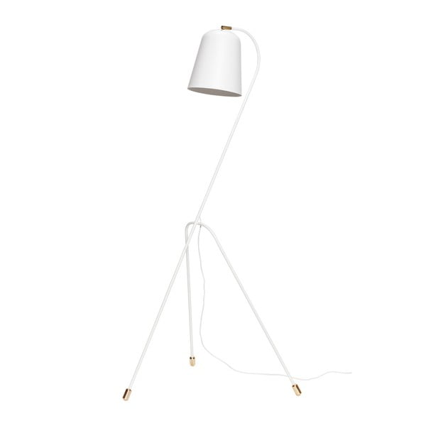 Biela voľne stojacia lampa Hübsch Floor Lamp, výška 156 cm