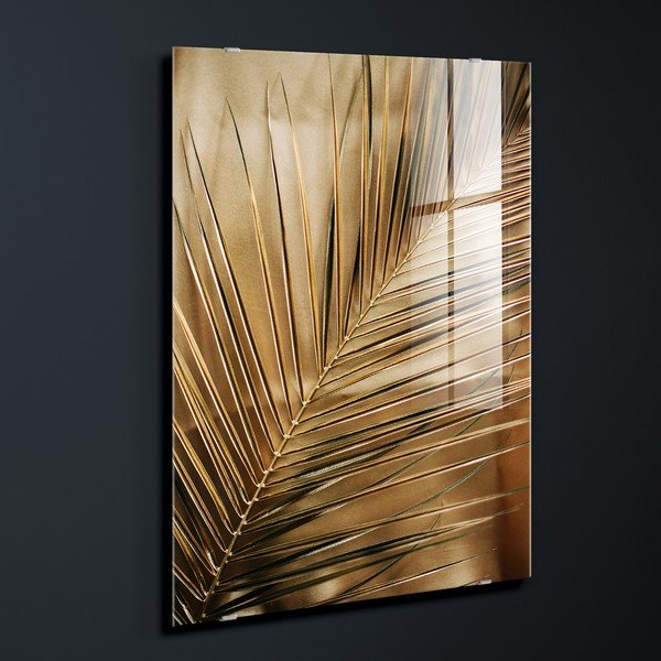 Tlačený sklenený obraz 80x120 cm Gold Palm  – Styler-image-3