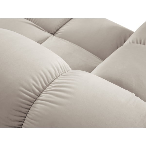 Béžová zamatová pohovka 282 cm Bellis – Micadoni -image-1