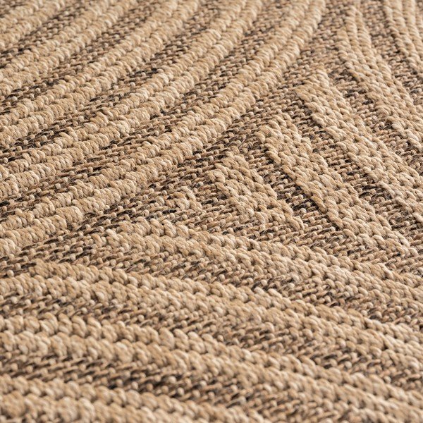 Hnedý okrúhly vnútorný a vonkajší koberec ø 80 cm Timber 1401 – Ayyildiz Carpets-image-2