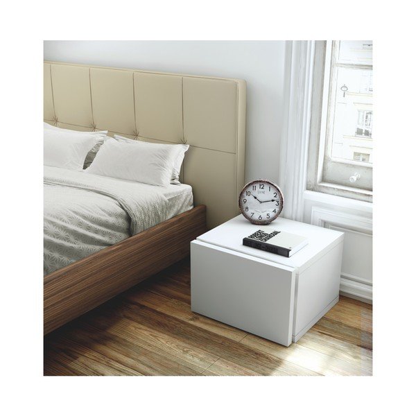 Biely nočný stolík TemaHome Float-image-1