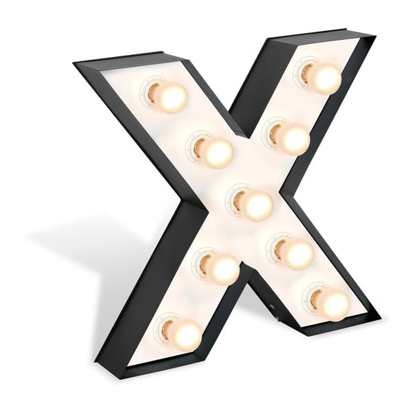 Voľne stojacia svetelná dekorácia v tvare písmena Glimte Lamp Floor X