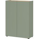 Šalviová zelená skrinka v dekore duba 74x105x33 cm Alviano – Germania