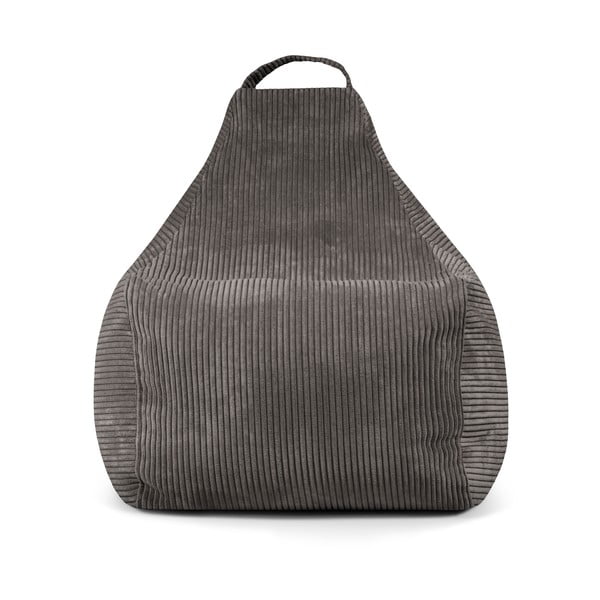 Tmavohnedý menčestrový sedací vak Play Amuse – SLOWDOWN-image-2