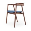 Modrá/hnedá jedálenská stolička Muna – Gazzda