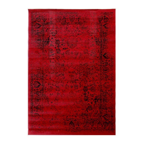 Červený koberec Flair Rugs Element Bonetti Red, 160 × 230 cm