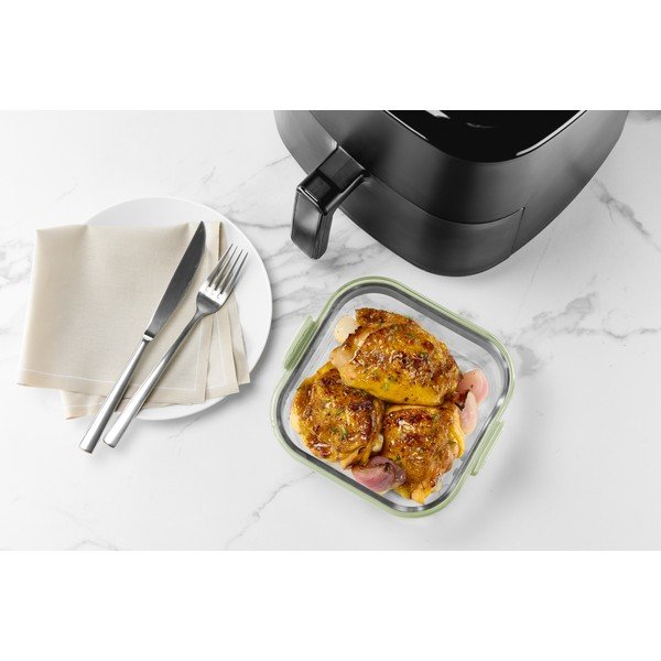 Sklenená forma do teplovzdušnej fritézy 18,5x17,5 cm – Lékué-image-4