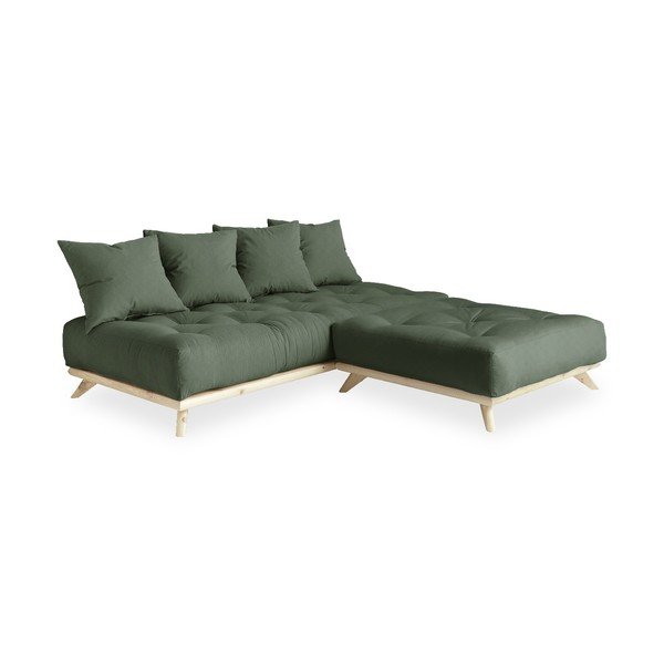 Pohovka so zeleným poťahom Karup Design Senza Natural/Olive Green-image-4