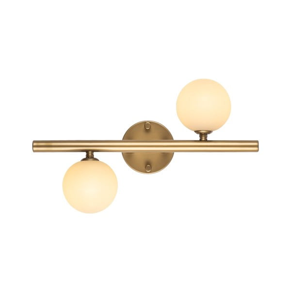 Nástenné svietidlo v zlatej farbe Domino – Opviq lights