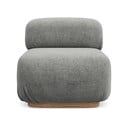 Sivý modul pohovky z textílie buklé Ailani – Makamii