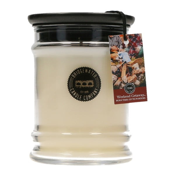 Sviečka s vôňou v sklenenej dóze Bridgewater candle Company Getaway, doba horenia 65 - 85 hodín