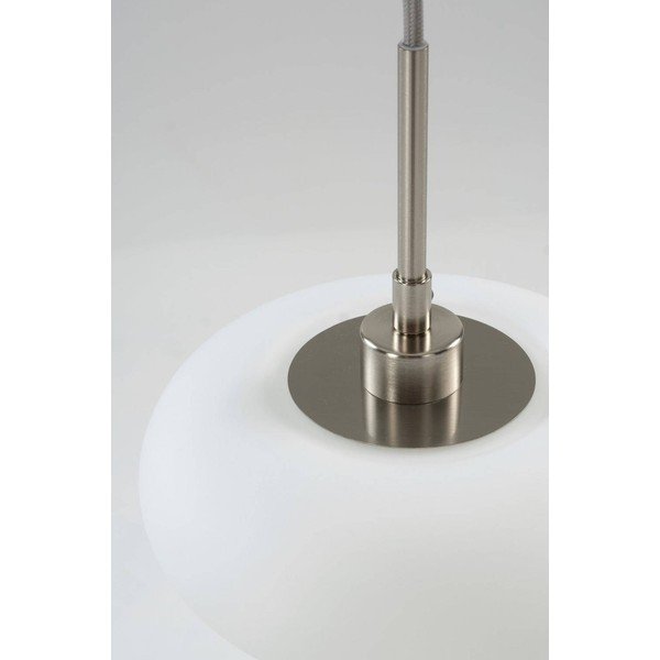 Biele/v matne striebornej farbe závesné svietidlo z opálového skla ø 20 cm Thalia – Jotex-image-4