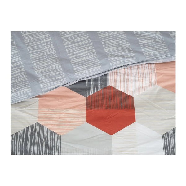 Sivé krepové obliečky na jednolôžko 140x200 cm Honey Comb – B.E.S.-image-1