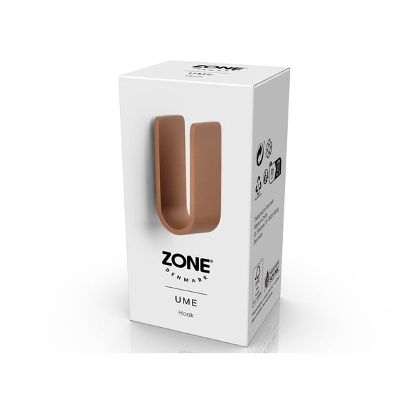 Nástenný kovový háčik v terakotovej farbe Ume – Zone-image-3