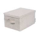 Béžový látkový úložný box s vekom 35x26x19 cm Soft Storage – Bigso