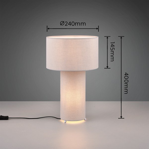 Svetlosivá stolová lampa (výška  40 cm) Bale – Trio-image-3