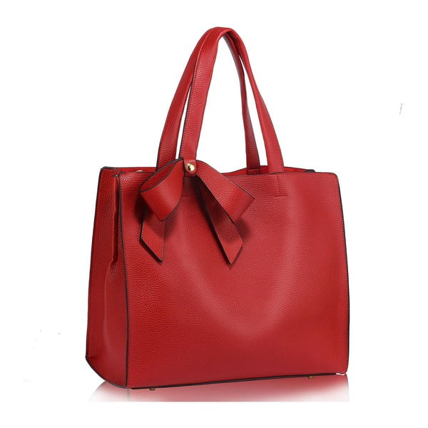 Červená kabelka L&S Bags Bowtie