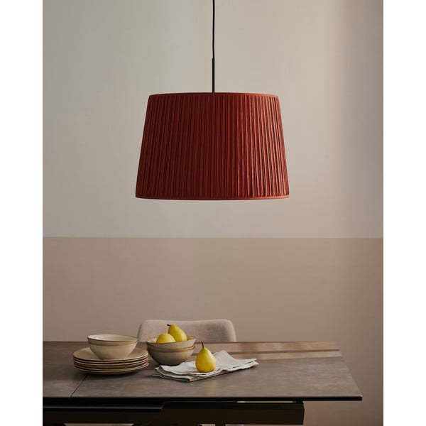 Červené látkové tienidlo ø 50 cm Guash - Kave Home-image-1