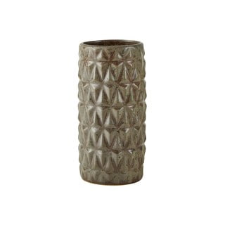 Sivá kameninová váza Villa Collection, výška 22 cm