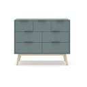 Komoda sivozelená 120x83x40 cm Pisco – Marckeric