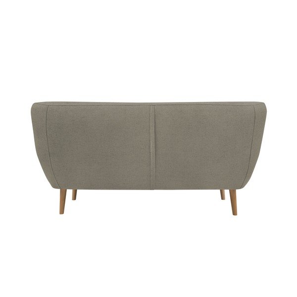 Hnedá dvojmiestna pohovka so svetlými nohami Mazzini Sofas Sicile-image-1