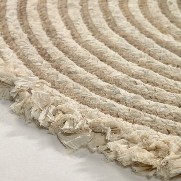 Prírodný koberec z juty Kave Home Gisel, ø 120 cm-image-3