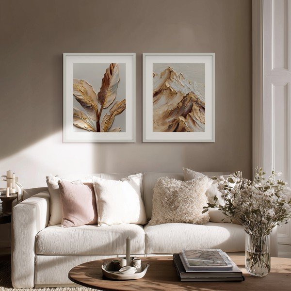 Tlačený obraz s rámom 40x50 cm Golden Strelitzia – Styler-image-1