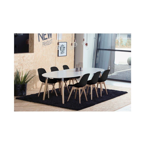 Sada 2 čiernych jedálenských stoličiek Actona Scramble Dining Set-image-2